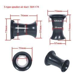 1PCS Speaker Bass Tube Accessories Reflex Port Plastic Car DJ Speaker Subwoofer Bass For Reflex Inverted Audio Woofer