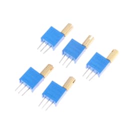 5PCS 3296W Multi-turn Adjustable Potentiometer 1K2K5K10K20K50K100K200K500K1M Metal Shaft Long Handle