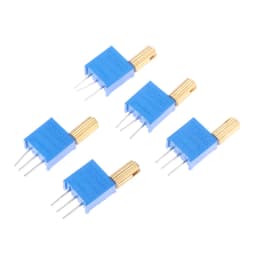 5PCS 3296W Multi-turn Adjustable Potentiometer 1K2K5K10K20K50K100K200K500K1M Metal Shaft Long Handle