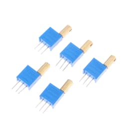 5PCS 3296W Multi-turn Adjustable Potentiometer 1K2K5K10K20K50K100K200K500K1M Metal Shaft Long Handle