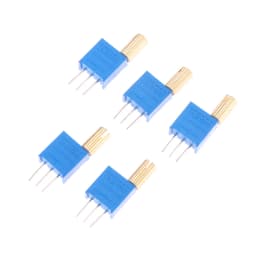 5PCS 3296W Multi-turn Adjustable Potentiometer 1K2K5K10K20K50K100K200K500K1M Metal Shaft Long Handle