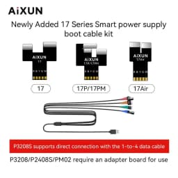 C AIXUN DC Power Boot Test Cable Mobile Phone Power Supply Control Test Line Compatible with 7 to 17 Series All Models Fit P2408