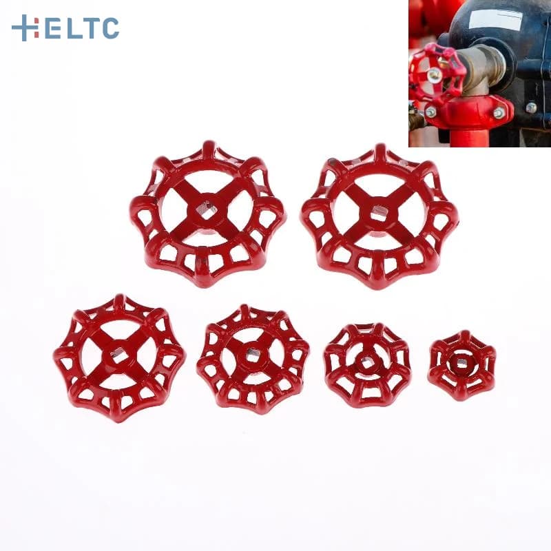 1Pc Cast Iron Inner Hole 5/6/7/8/9mm Cast Iron Valve Handle Gate Valve Ball Valve Hand Wheel Shutoff Value Water Pipe Fitting