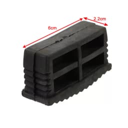 4Pcs Ladder Leg Feet Pads Ladder Non Slip Feet Attic Ladder Leg Protector Trapezoid Pads Replacement Non Slip Folding Rubber