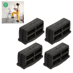 4Pcs Ladder Leg Feet Pads Ladder Non Slip Feet Attic Ladder Leg Protector Trapezoid Pads Replacement Non Slip Folding Rubber