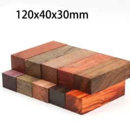 DIY Knife handle material 10 kinds Wood material For DIY Wooden handicraft material 120x40x30mm