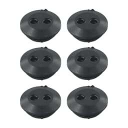 6Pcs Rubber Grommet 2 Holes Fuel Tank Seal Grommet Fuel Tank Rubber Grommet For Hedge Trimmer Brush Cutters Garden Supplies