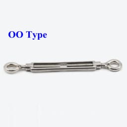 M5~M24 Turnbuckle 304 Stainless Steel Wire Rope Tension Device Shading Net Tarpaulin Installation DIY Tools Flange Bolt Hook