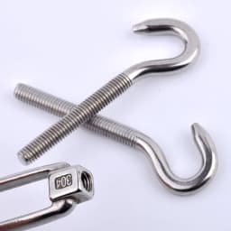 M5~M24 Turnbuckle 304 Stainless Steel Wire Rope Tension Device Shading Net Tarpaulin Installation DIY Tools Flange Bolt Hook