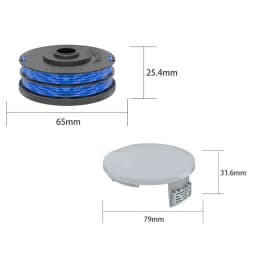 Strimmer Spool Line For RLT4027 RLT4125 RLT5027 RLT5127 RLT6030 RLT6130 Grass Trimmer Accessories Strimmer Line Spool Cap Cover
