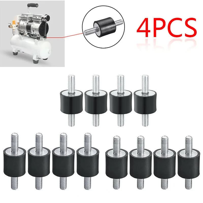 4 X Rubber Buffer Set Vibration Damper Silent Block Rubber Metal Buffer  Protects Against Vibration Interference M5 M6 M8