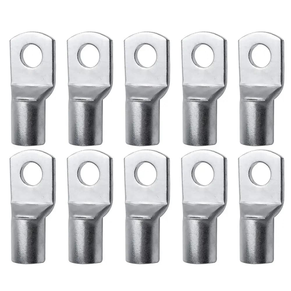 10PCS/5PCS Bolt Hole Tinned Copper Lugs Ring Crimp Terminal Wire Welding Cable Connector Suit SC16-6 SC25-8 SC35-8