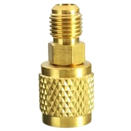 R410a Adapter 5/16" SAE Female to 1/4" SAE Male High Strength Air Conditioning Split Ductless Service Port Adapter
