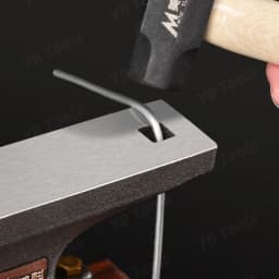 Vintage Ebony Wood Base Horned Steel Anvil Household Iron Anvil Tiger Clamp for Jewelry High-precision Parts Processing DIY Tool