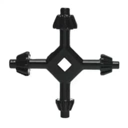 4 In 1 Multifunctional Electric Drill Key Mini Drill Chuck Keys Carbon Steel Drill Chuck Wrench Set Black For Drill Presses 3/8"
