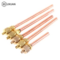 5pcs/lot Service/Access Valve 1/4" SAE 1/4" OD 4" Stem Strong Core AC Air Conditioner Refrigeration Access Valve