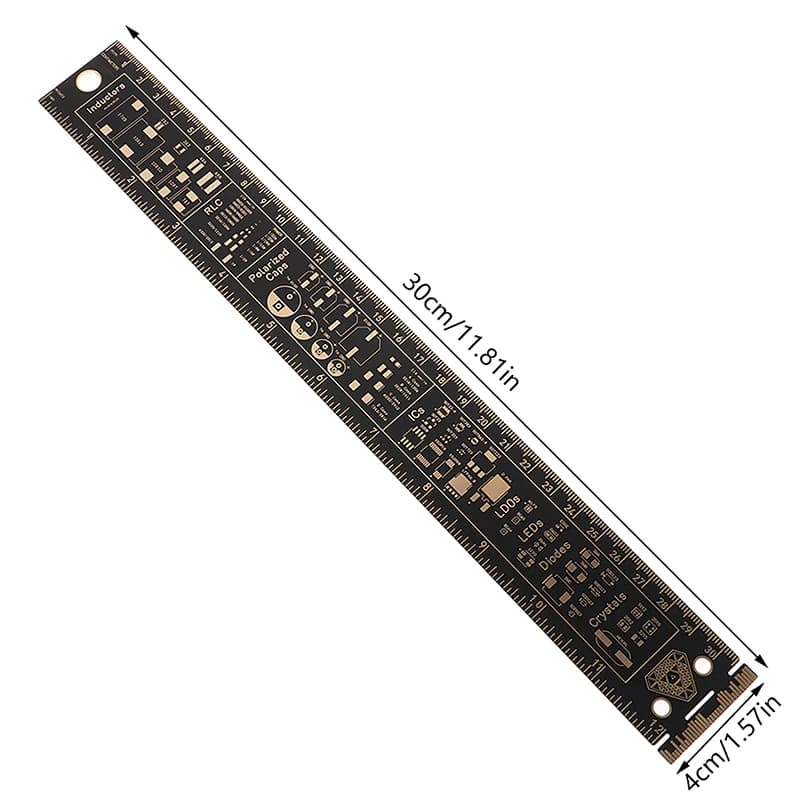 1PC 30cm NVIDIA Faith Ruler II Multifunctional PCB Ruler Drawing Ruler Engineering Ruler PCB Engineering Ruler