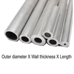 Aluminum Round Tube Pipe 3mm 4mm 5mm 6mm 7mm 8mm 9mm 10mm 11mm 12mm 13mm 14mm 15mm 16mm 17mm 18mm 20mm 21mm 22mm 24mm 25mm 26mm