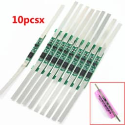 10Pcs Protection Board For 3.7V 18650 Li-Ion Lithium Battery W/ Solder Be JB 28*3mm Protectiive Board Replacement
