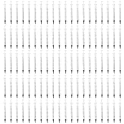100PCS 1ml/cc Plastic Syringe No Needle with Cap Measuring Syringe Tools Individually Sealed Small Syringe