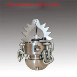 G3/8 High-pressure Blasting Nozzle 0.65KG Stainless Steel Rotating Cleaning And Dredging Of Hard Objects In The Sewer Pipeline