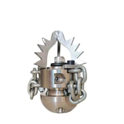 G3/8 High-pressure Blasting Nozzle 0.65KG Stainless Steel Rotating Cleaning And Dredging Of Hard Objects In The Sewer Pipeline