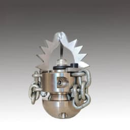 G3/8 High-pressure Blasting Nozzle 0.65KG Stainless Steel Rotating Cleaning And Dredging Of Hard Objects In The Sewer Pipeline