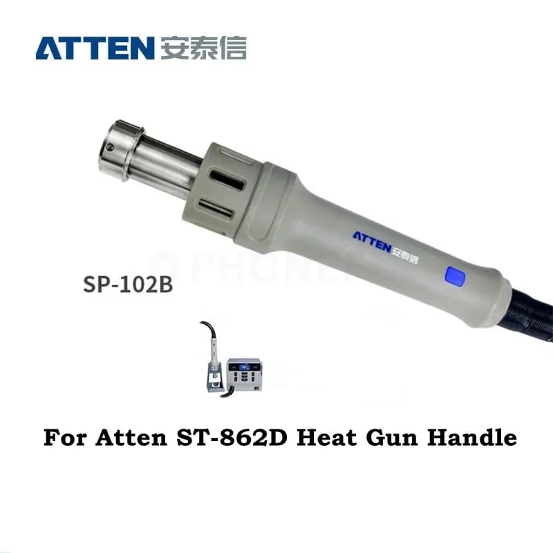 Original ATTEN ST-862D Heat Gun Handle Hot Air Gun Nozzles Desoldering Heating Element Transformer for PCB SMD Soldering Repair