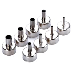 8pcs/Set Stainless Steel Universal Heat Gun Nozzles Kits for Air Pump Type Hot Air Soldering Station Repair Tool Parts