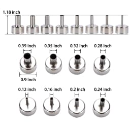 8pcs/Set Stainless Steel Universal Heat Gun Nozzles Kits for Air Pump Type Hot Air Soldering Station Repair Tool Parts