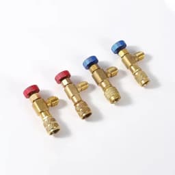 Air Conditioning Refrigeration Safety Valve R410A R22 1/4 " Refrigerant Charging Safety Liquid Copper Adapter Hand Tool Parts
