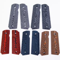 1Pair Tactics Full Size G10 Material Radial Textured 1911 Grips Patches DIY Making Replace Accessories Scales Decor Slabs
