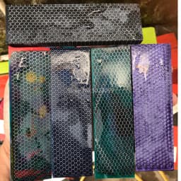 1piece C-Tek Snake Skin Honeycomb Resin Plate Patch Material for DIY Knife Making Handle Material 120x40x8mm