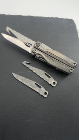GearNexon VG10 Damascus Main/ Saw Blade HRC 60+ for Leatherman Wave/Charge TTI EDC Accessory