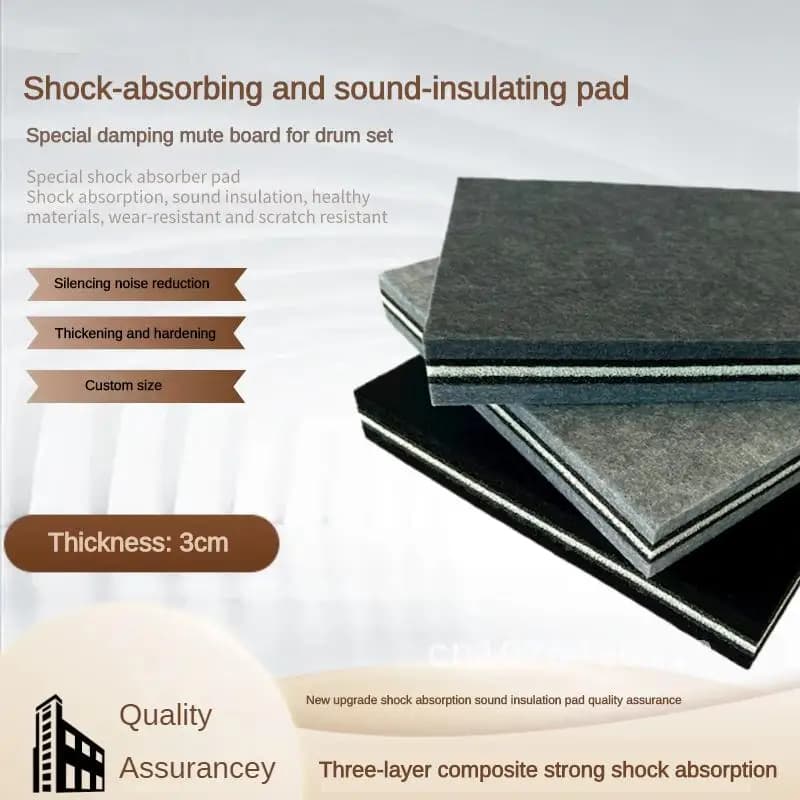 Thickness 3cm Three Layer Shock-absorbing Foam Pad Indoor Sound Insulation Anti-vibration Pad Floor Sound Insulation Shock Foam
