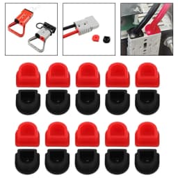 20Pcs 50A For Anderson Connector Cable Kits Plastic Connector Weatherproof Dustproof Cable Insert Cover Sealing Cap Accessories