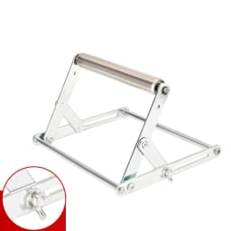 Foldable Stainless Steel Stand with One Roller Adjustable Cutting Machine Support Frame Material Support Bracket For Cutting