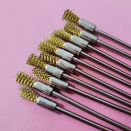 Rebuild Master 10/30/50pc Pen Wire 100mm 3.0 Shank Steel Cleaning End Rotary Tool Stainless Steel Brass Brush Rust Paint Removal