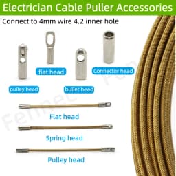 Wire Puller Connector Head Electrician Automatic Thread Guide Special Crimping Mold Cable Elastic Threader Accessories Repair