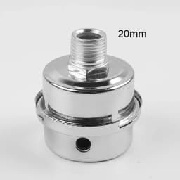 Metal Air Filter OilFree Muffler For 12 5mm/16mm/20mm Air Compressor Pump, Noise Reduction, Easy Installation Silver