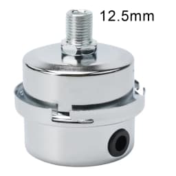 Metal Air Filter OilFree Muffler For 12 5mm/16mm/20mm Air Compressor Pump, Noise Reduction, Easy Installation Silver