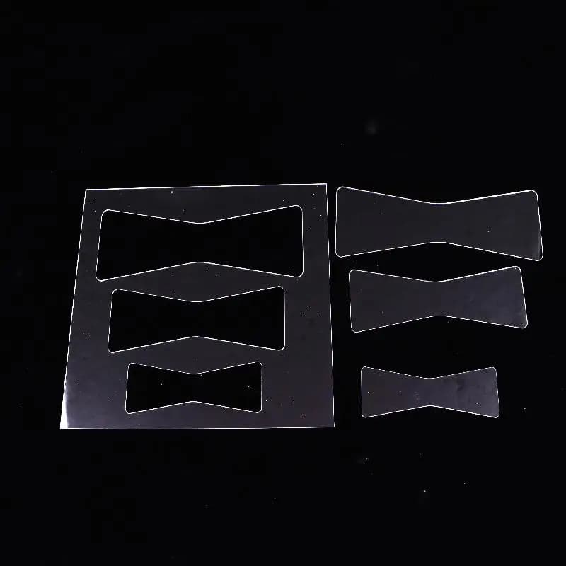 1Set Bow Router Templates PET Transparent Acrylic Templates For Woodworking Router Template Tools