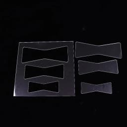 1Set Bow Router Templates PET Transparent Acrylic Templates For Woodworking Router Template Tools
