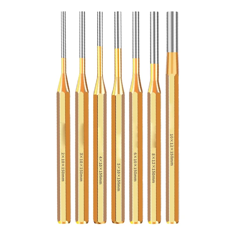 2-10mm Cylindrical Punch Roll Pin Punch Tool Remover Heavy Duty Chisel Cone Punches Watch Repair Hand Tools