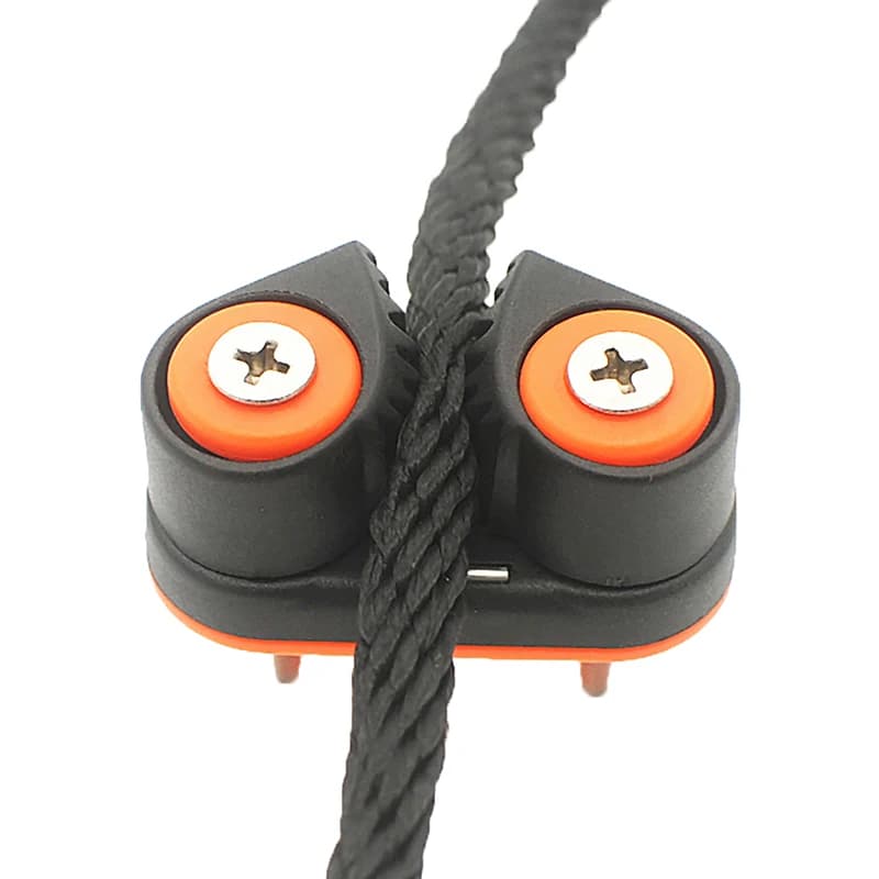 2 Row Ball Bearing Cam Cleat Pilates Equipment Pulley Rope Clamp Marine Boat Fast Entry Rope Wire Fairlead Sailing Sailboat