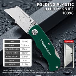 Aluminum Alloy Multifunctional Utility Knife Heavy Duty Box Cutter with Stainless Steel Blade for DIY ,Office