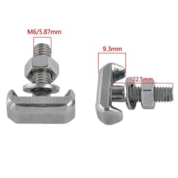 Durable T-Bolt Stainless Steel Battery Terminal Connectors Cable Screw Battery Connector Car Accessories