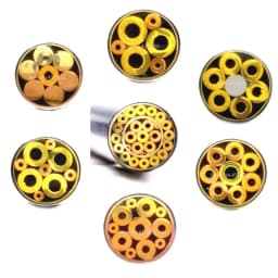 4mm diameter DIY Knife shank Mosaics Pin Rivets 9cm length nail Brass tube+steel tube #402