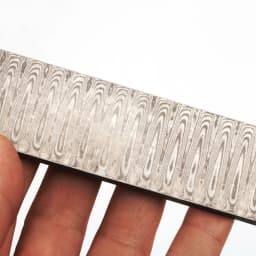 1 piece DIY knife Making Damascus steel ladder Sandwich Pattern steel Knife blade blank Heat Treatment 200*30*3mm