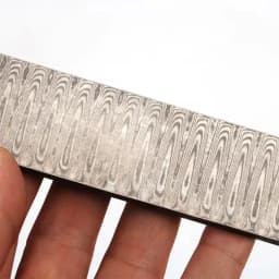 1 piece DIY knife Making Damascus steel ladder Sandwich Pattern steel Knife blade blank Heat Treatment 200*30*3mm
